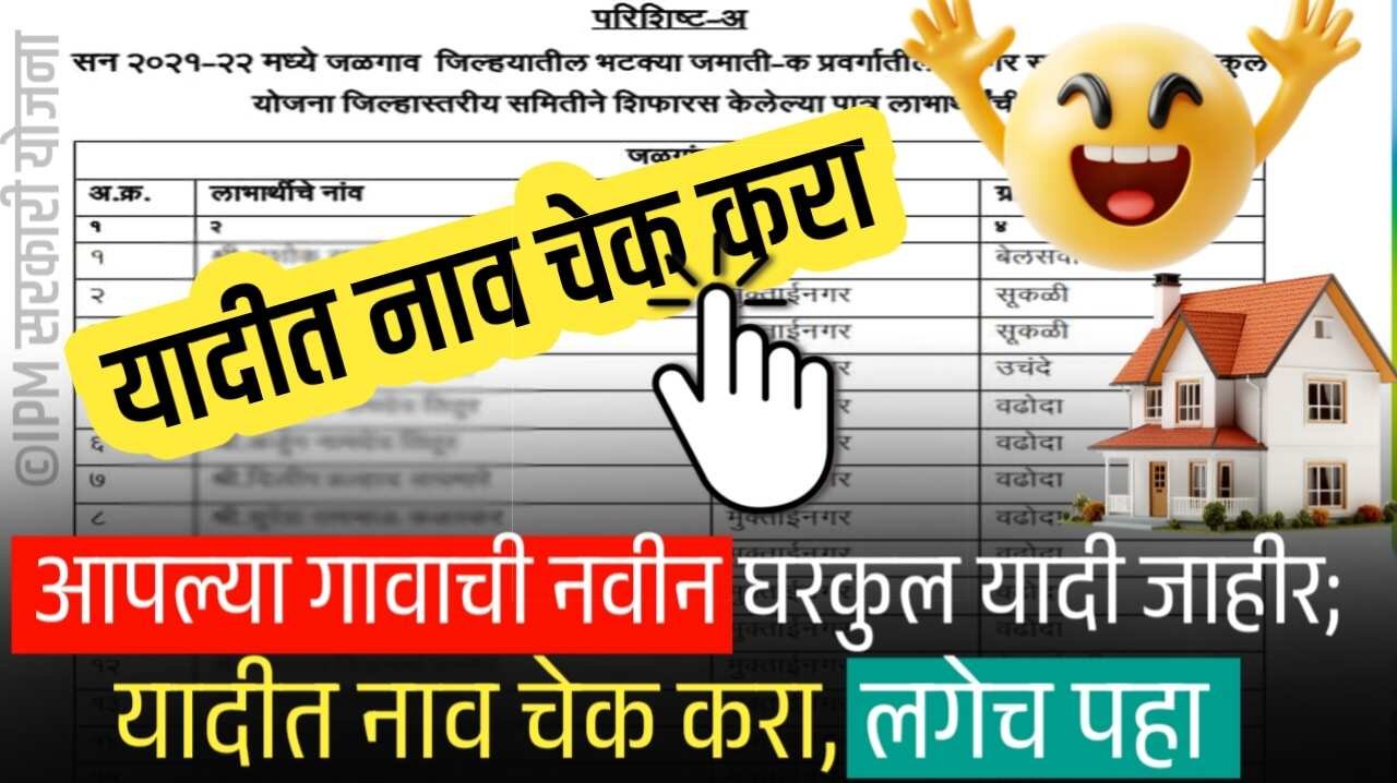 आपल्या गावाची नवीन घरकुल यादी जाहीर; घरकुल यादीत असे नाव चेक करा Gharkul Yojana List 2025